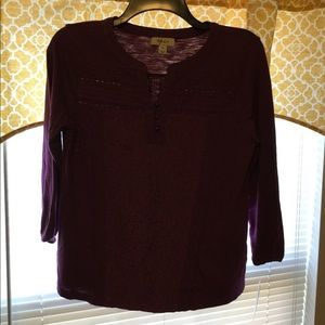 Plum, Button Top